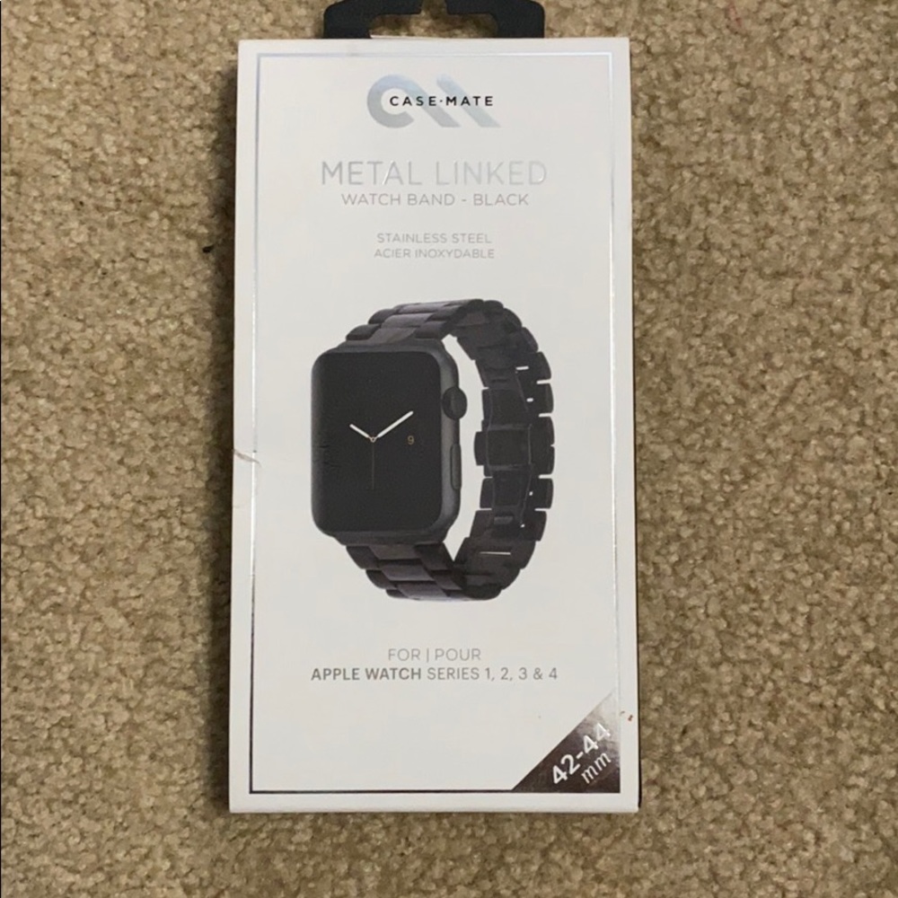 Metal apple watch band